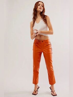 Free People, We The Free, Rebel Vegan Leather Pants